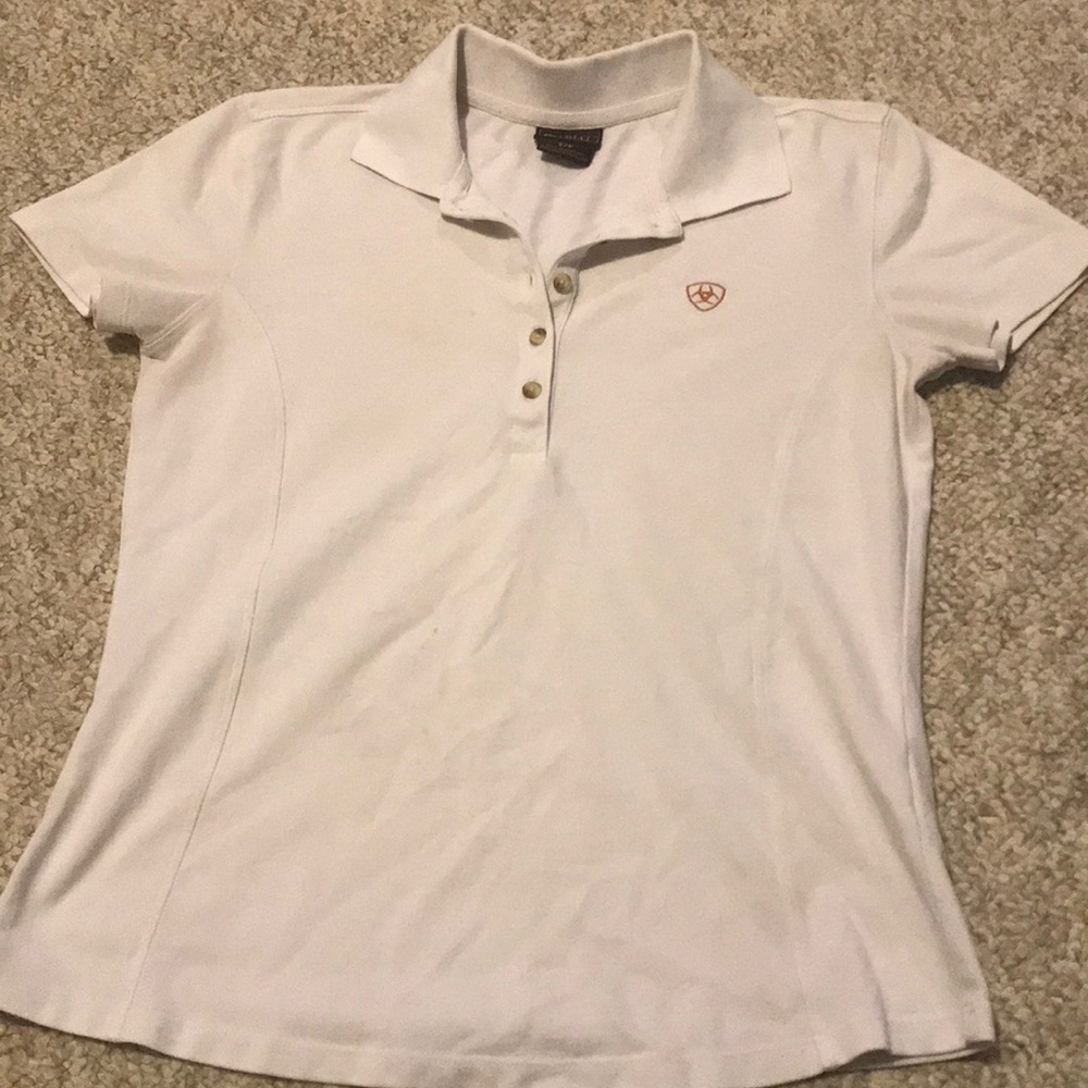 Ariat white small polo
